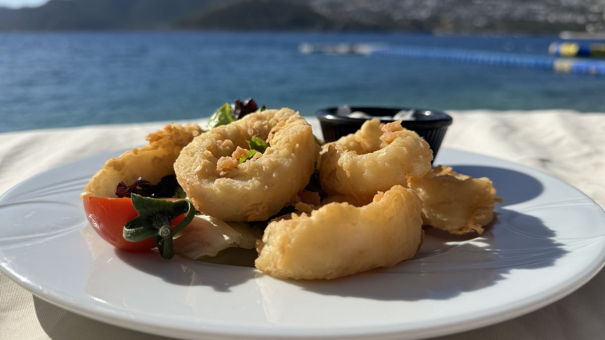 Calamari mit Meerblick