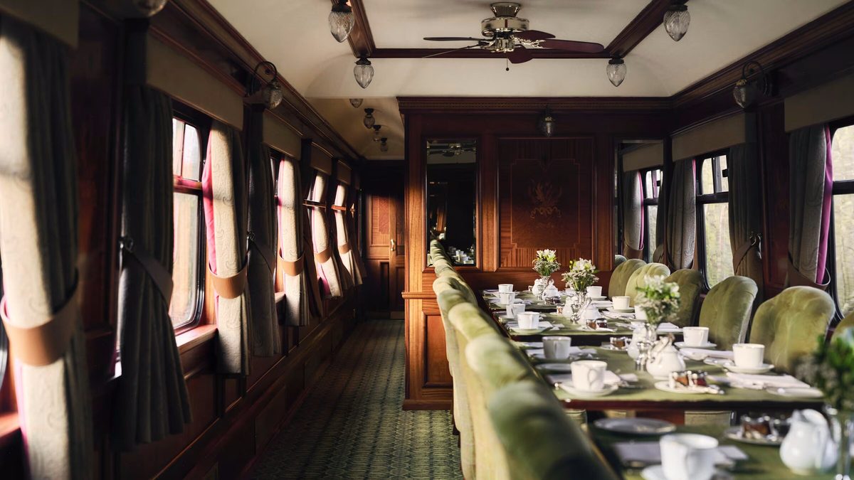 Speisewagen im Royal Scotsman