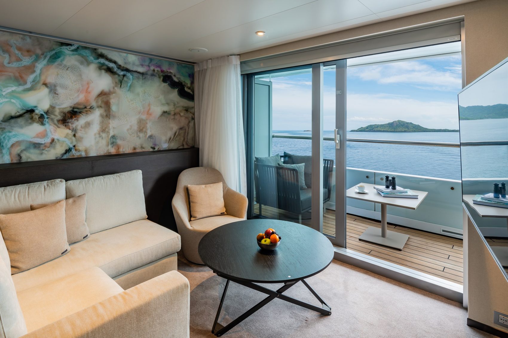 Spa-Suite Lounge an Bord der Scenic Eclipse